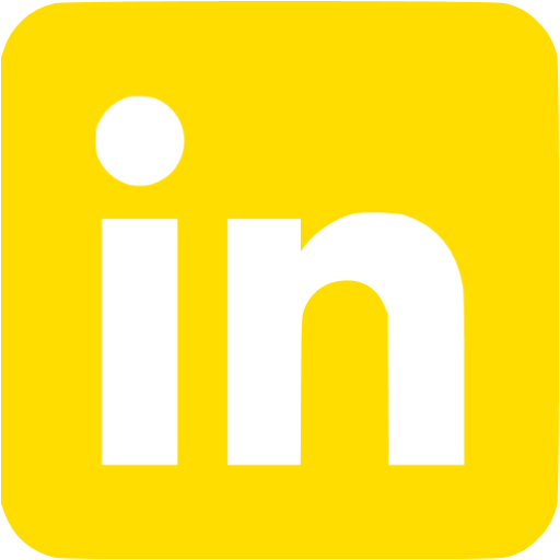Yellow LinkedIn Logo